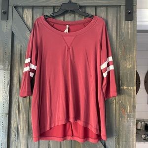Oversized baseball tee